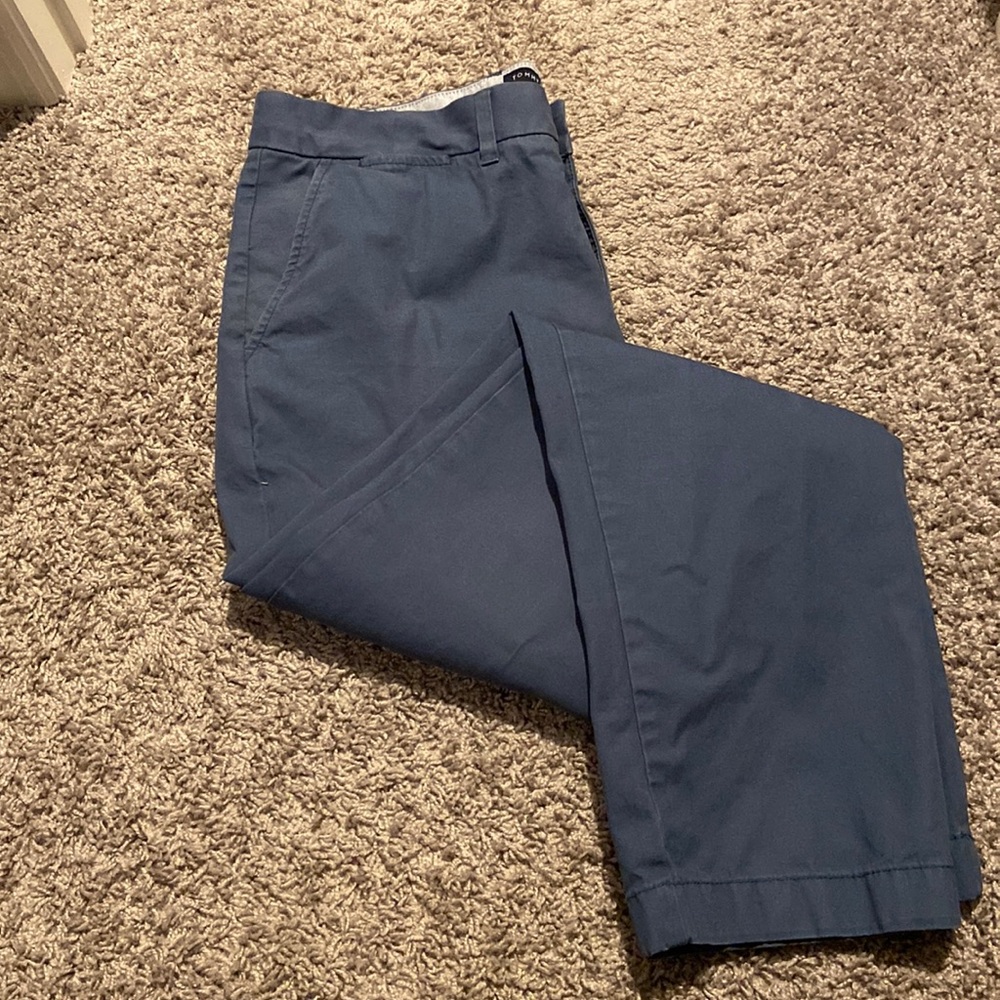 Tommy Hilfiger Blue Men’s Khakis Chinos 34X32 Straight Leg Zipper Closure